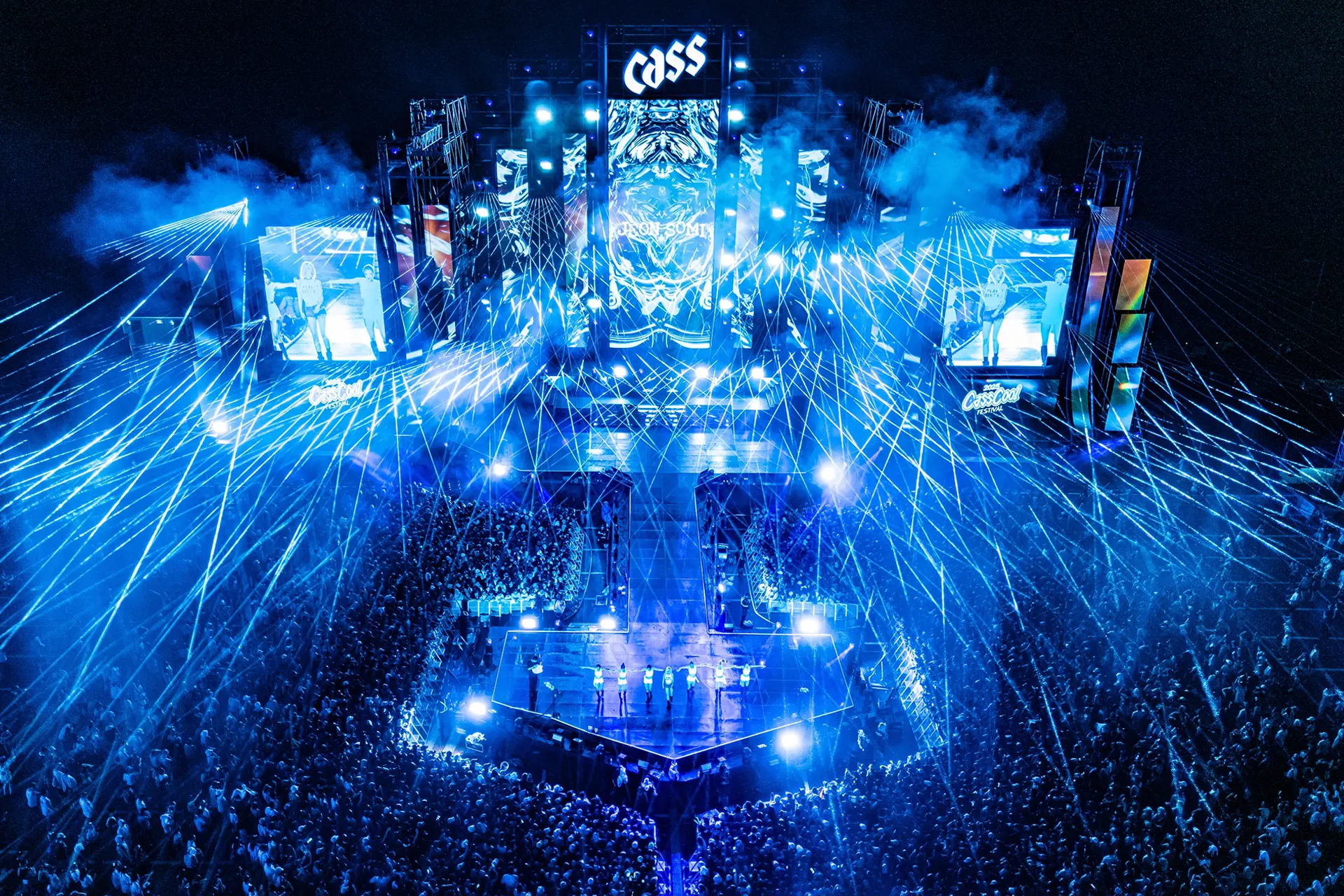 오비맥주 카스 브랜드 페스티벌 메인 스테이지 라이트 쇼